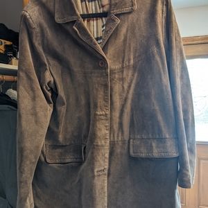 Jessica Holbrook Suede coat L